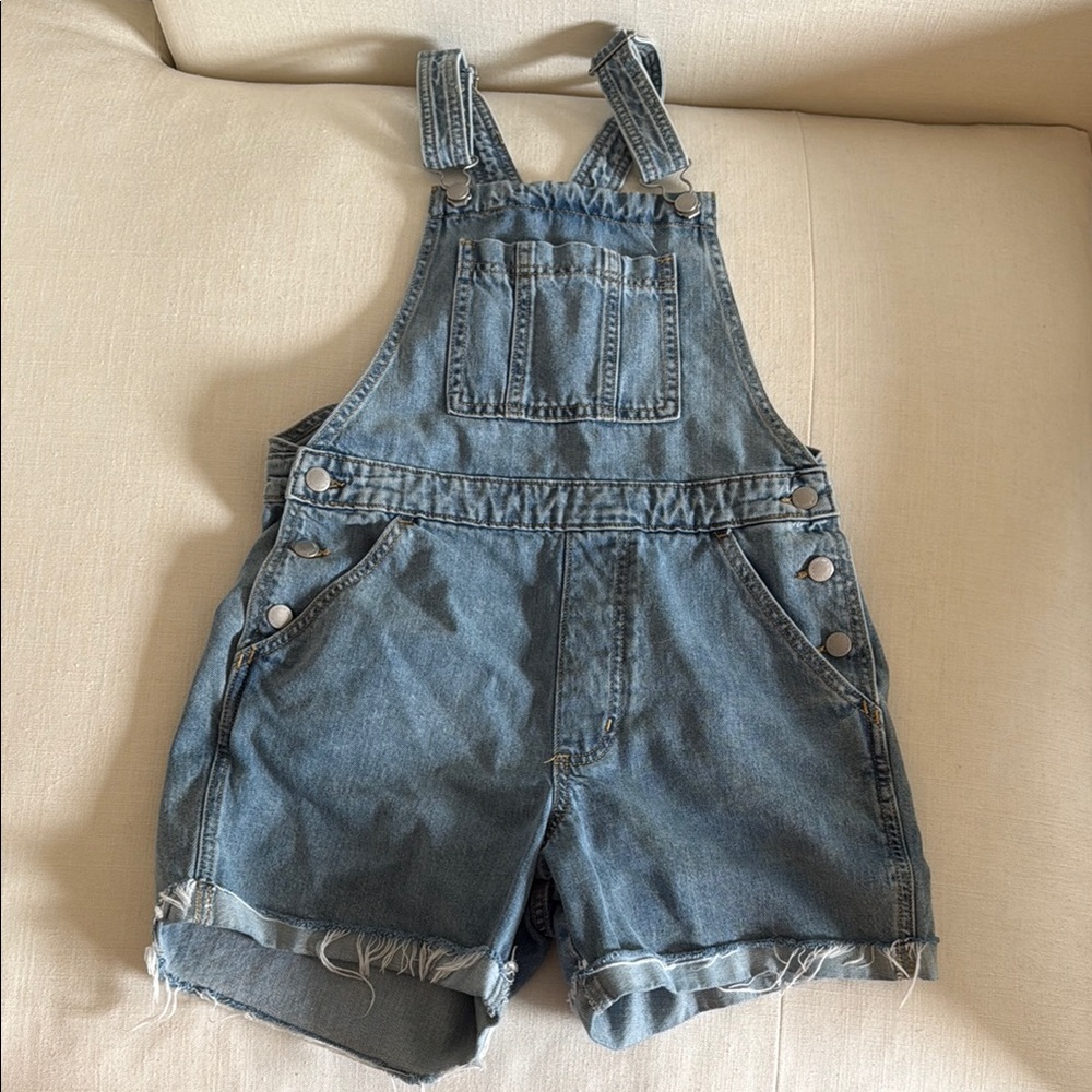 Denim Shorts Overalls